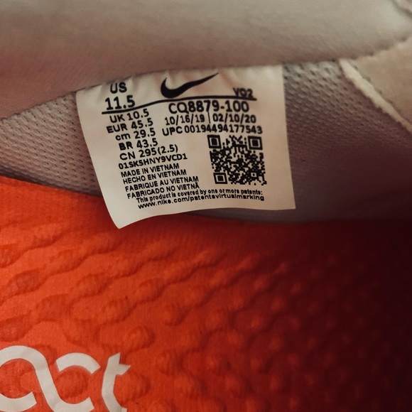 Air Force 1 react QS SIZE11.5 - Picture 11 of 12